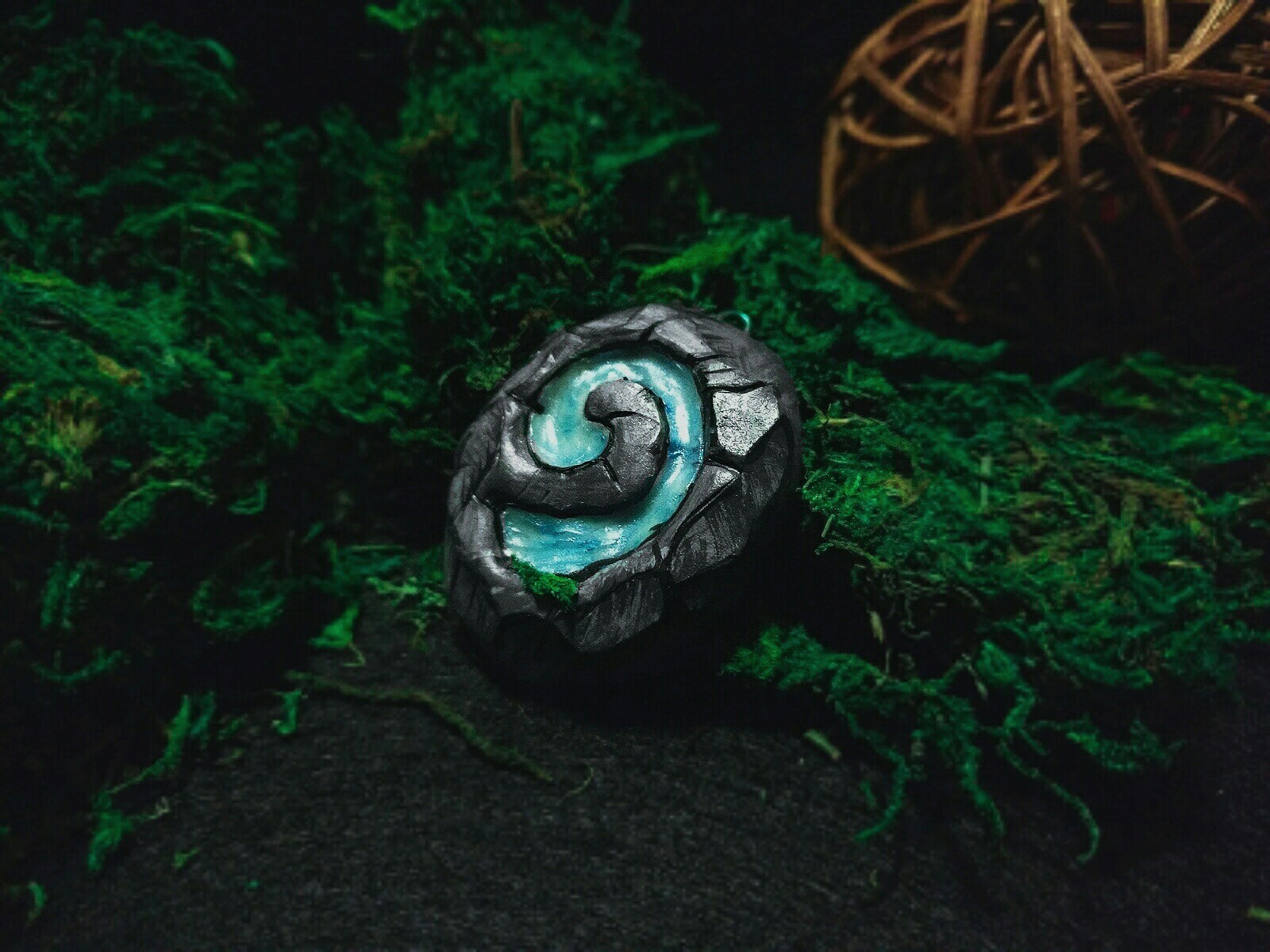 return stone - My, Wow, Suspension, Handmade, Polymer clay, Longpost