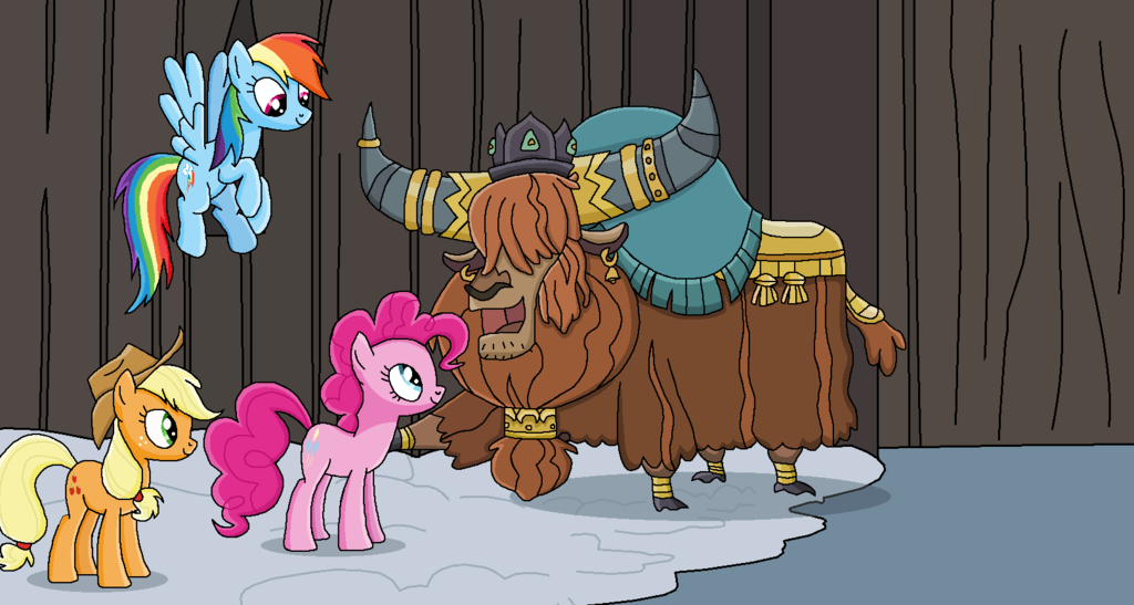 Honorary Commitment - My little pony, PonyArt, Pinkie pie, Prince Rutherford, Applejack, Rainbow dash, MLP Season 7, Spoiler