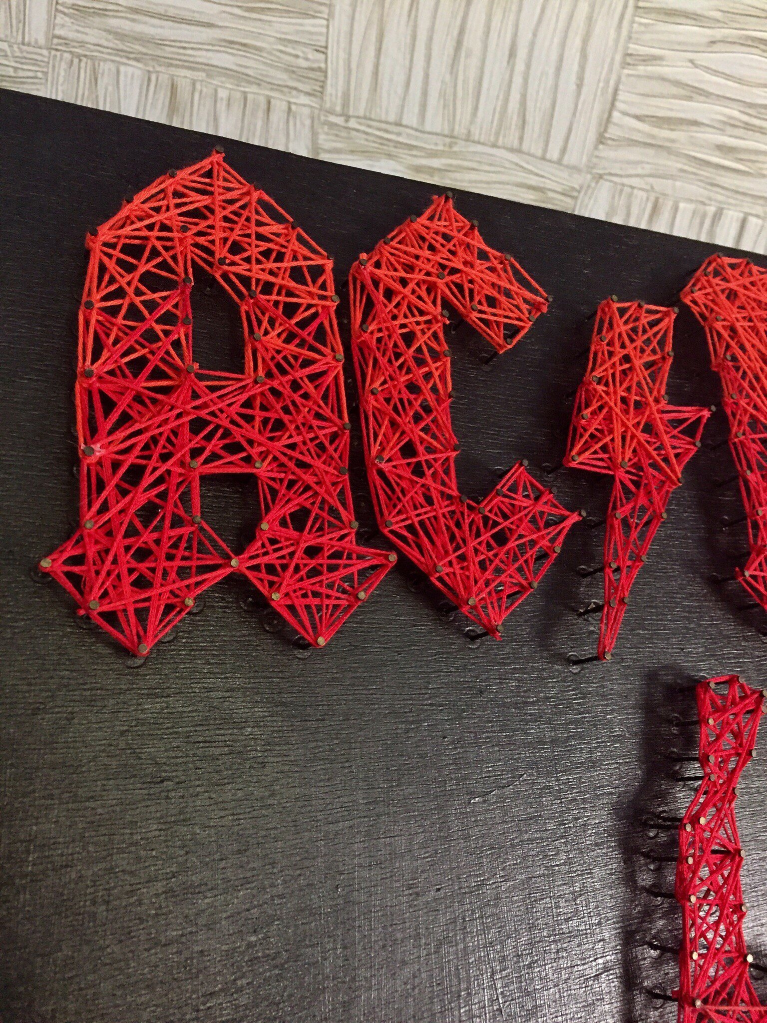 String art AC/DC - My, String Art, AC DC, Longpost