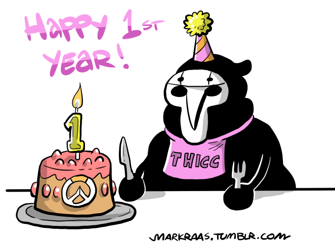 Happy anniversary everyone! - Overwatch, Reaper