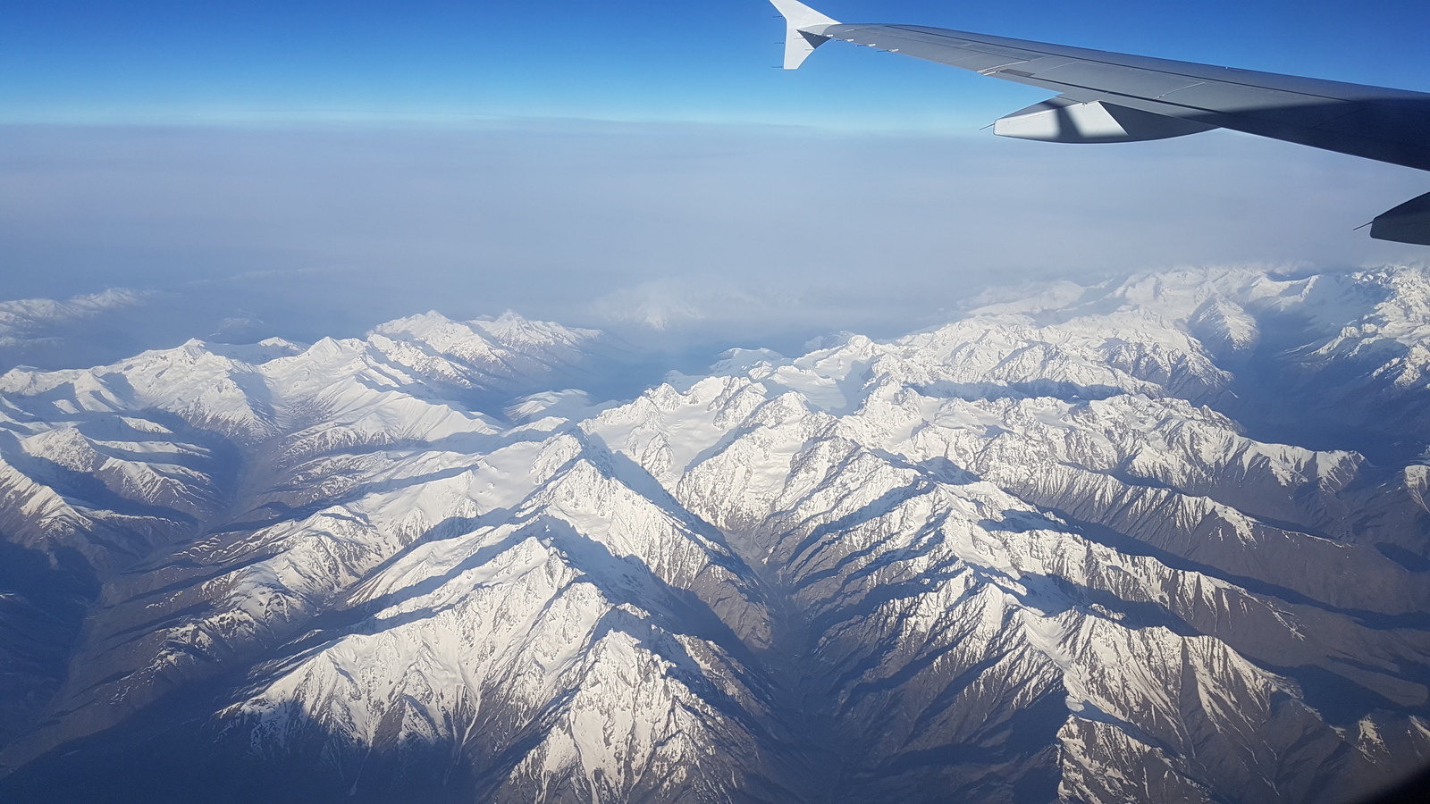 Caucasian Range - My, The mountains, Caucasus mountains, View from the plane, Russia