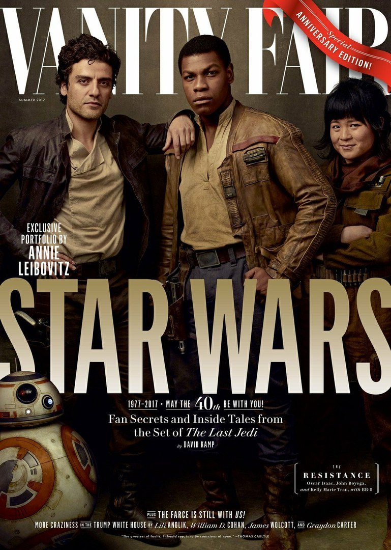 Vanity Fair magazine covers featuring the cast of Star Wars: The Last Jedi. - Star Wars, Star Wars VIII: The Last Jedi, Vanity Fair, Longpost
