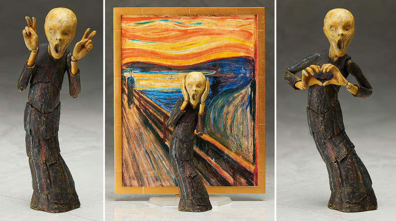 The Table Museum figurine series - Thinker, David, Vitruvian Man, Scream, Japan, Painting, Sculpture, Longpost