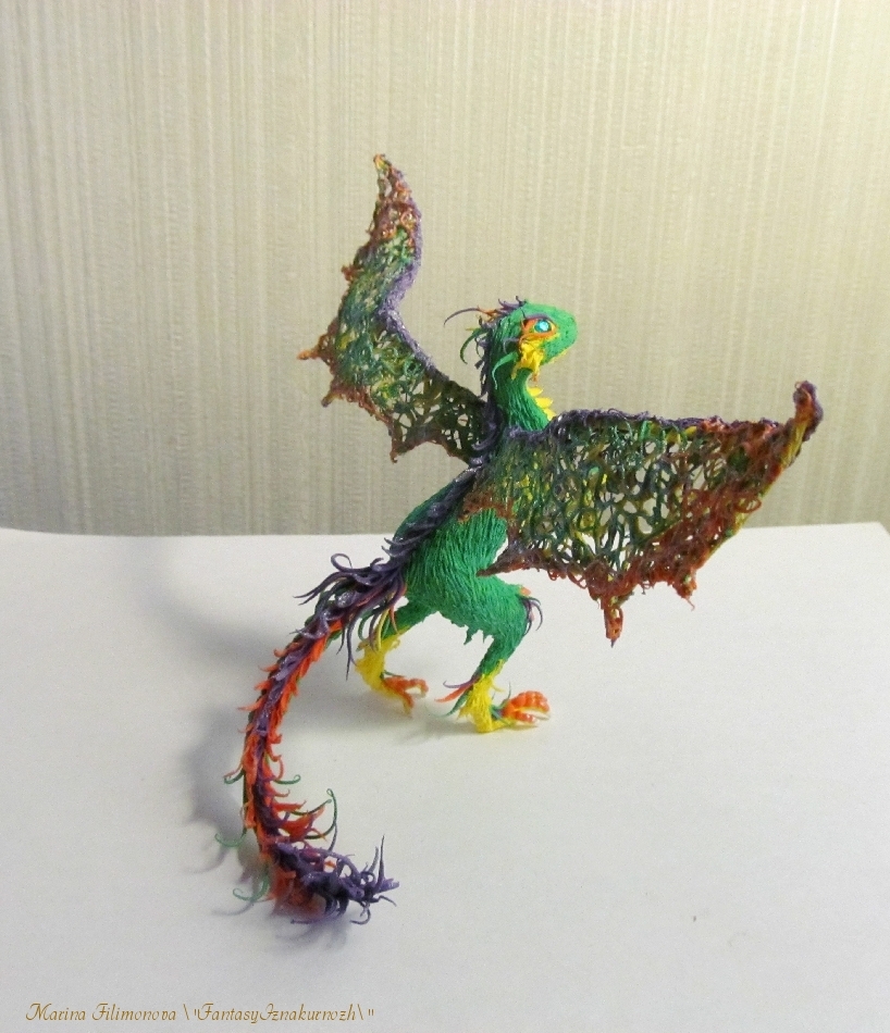 Do you want dragons? - My, The Dragon, Mother of dragons, Handmade, Needlework without process, , Needlework, Polymer clay, Longpost