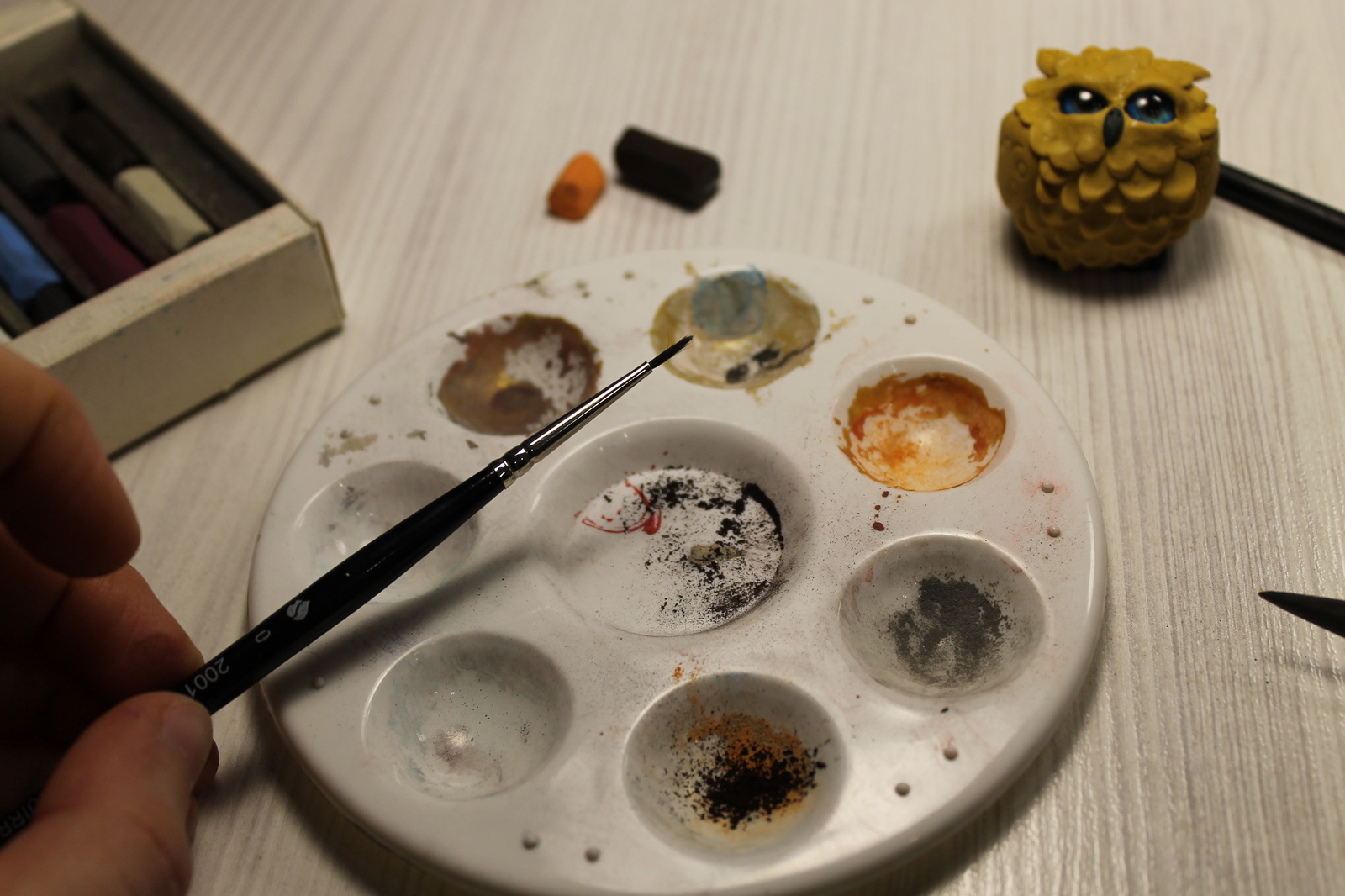 Master class: sculpt an owlet - My, Лепка, , Polymer clay, Needlework with process, Handmade, With your own hands, Longpost