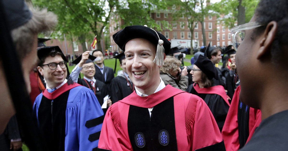 Zuckerberg received a diploma of higher education - Mark Zuckerberg, Diploma, Facebook