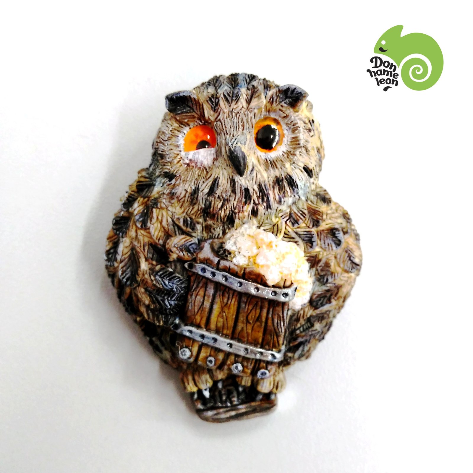 Friday owls - My, Needlework with process, Owl, Polymer clay, Handmade, Milota, Longpost