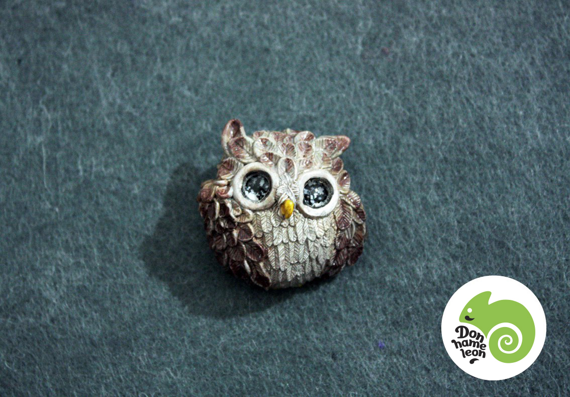 Friday owls - My, Needlework with process, Owl, Polymer clay, Handmade, Milota, Longpost