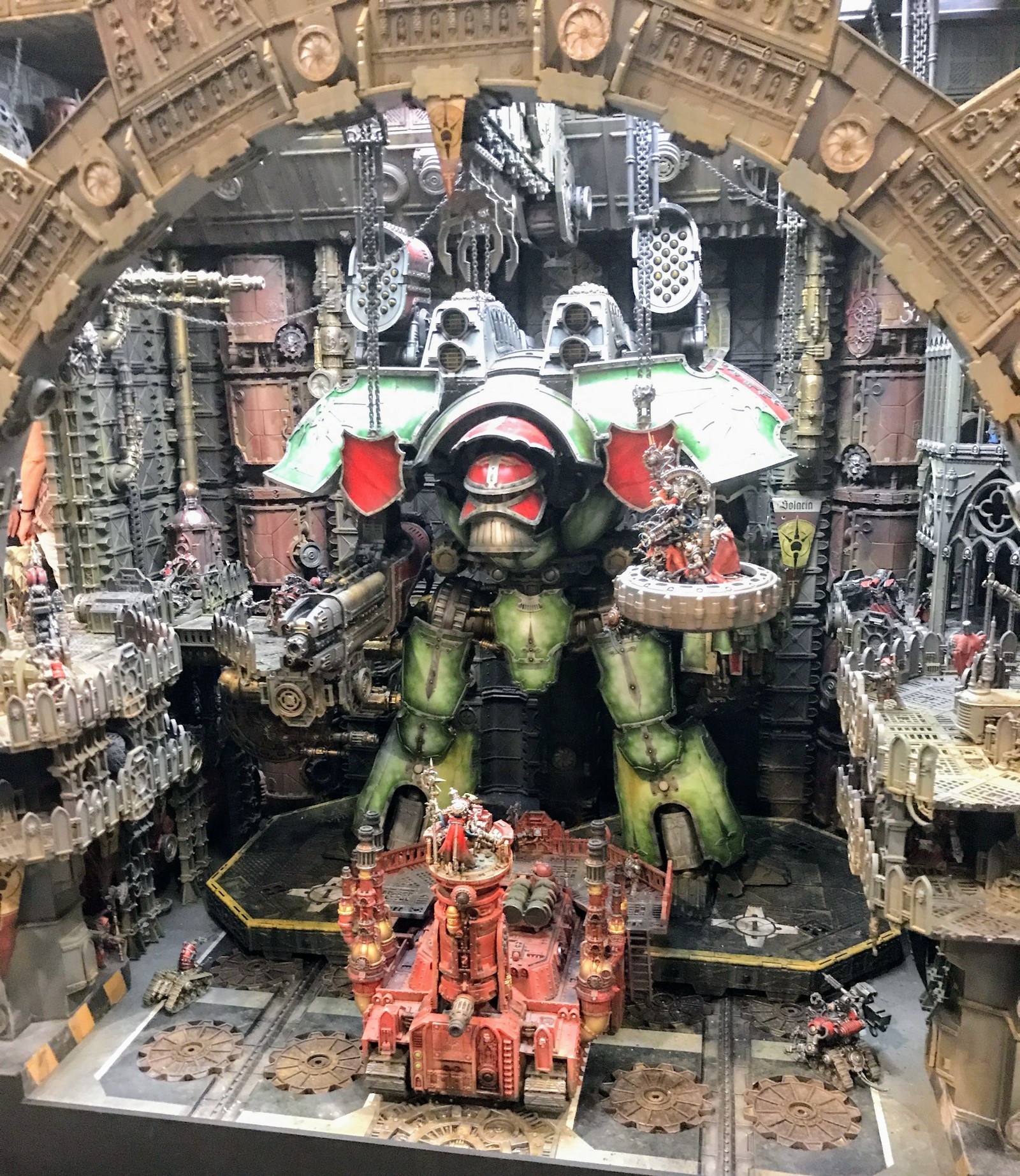 Diorama Hangar of the Titans from Warhammer Fest - Warhammer 40k, Wh miniatures, Adeptus Mechanicus, Longpost