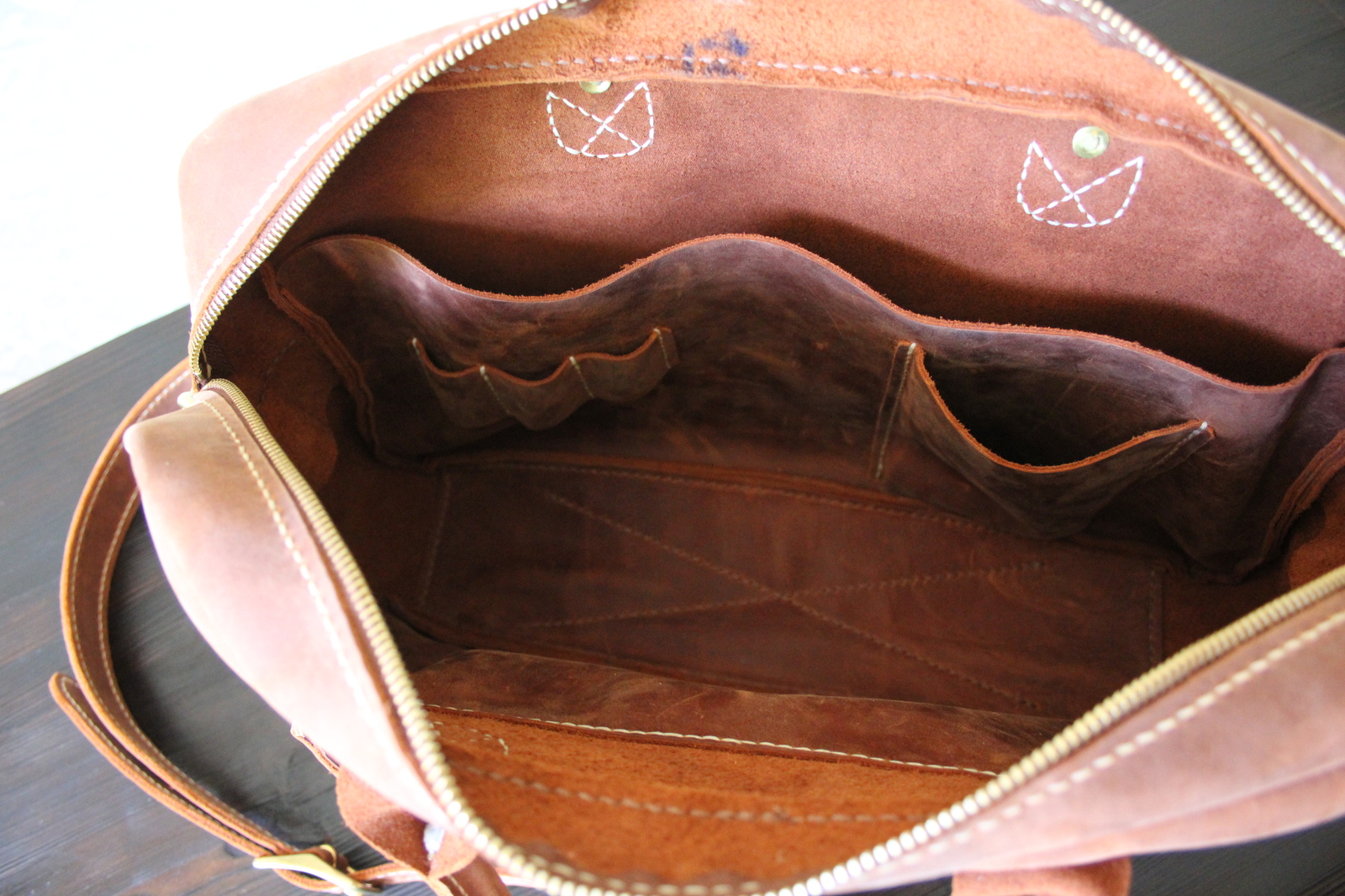 Genuine leather bag - My, Leather, Leather craft, Hobby, Longpost, Leather products