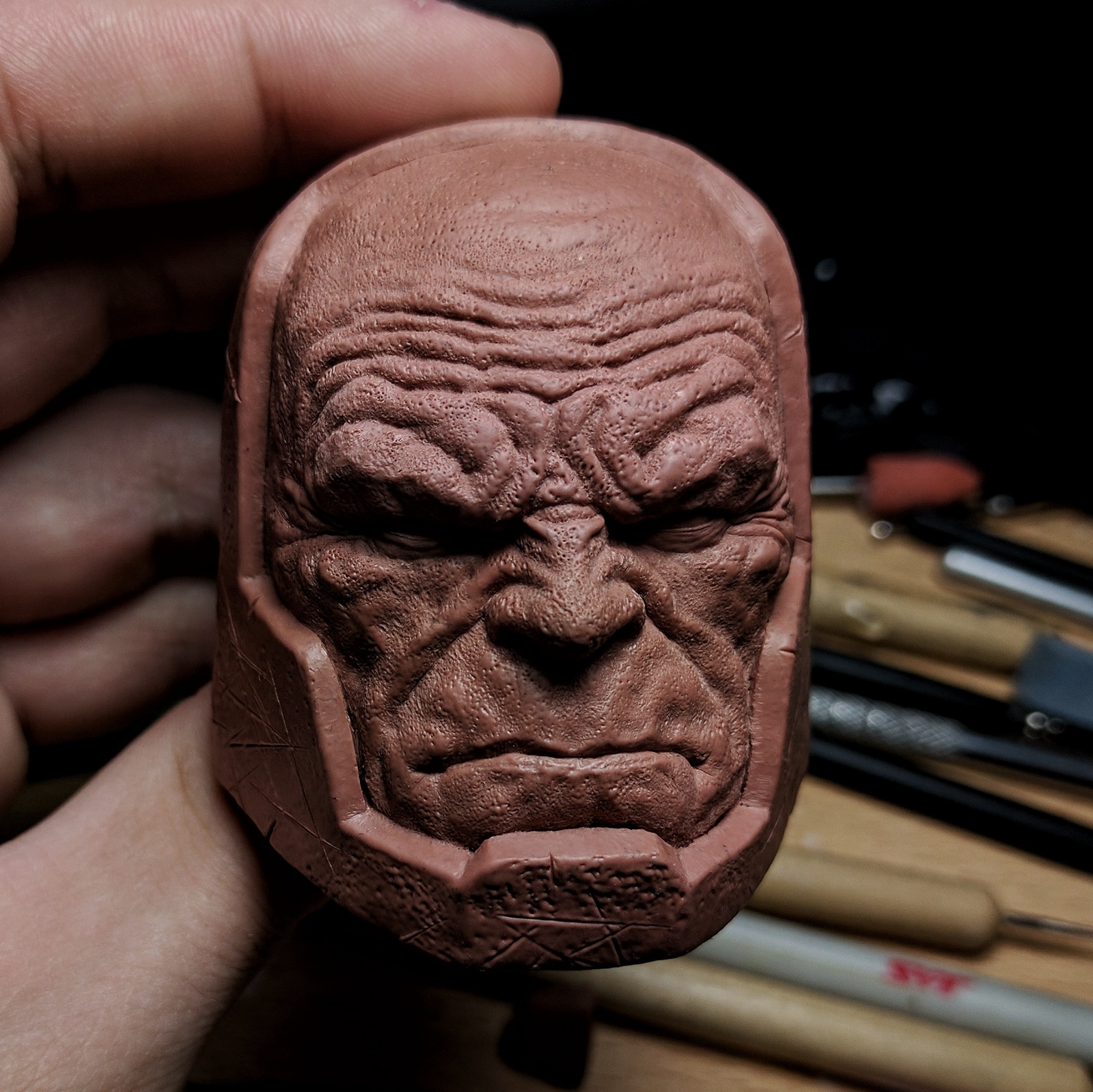 Plasticine darkseid - My, Darksiders, Comics, Dc comics, Creation, Plasticine, Sculpture, DarkSide, Longpost