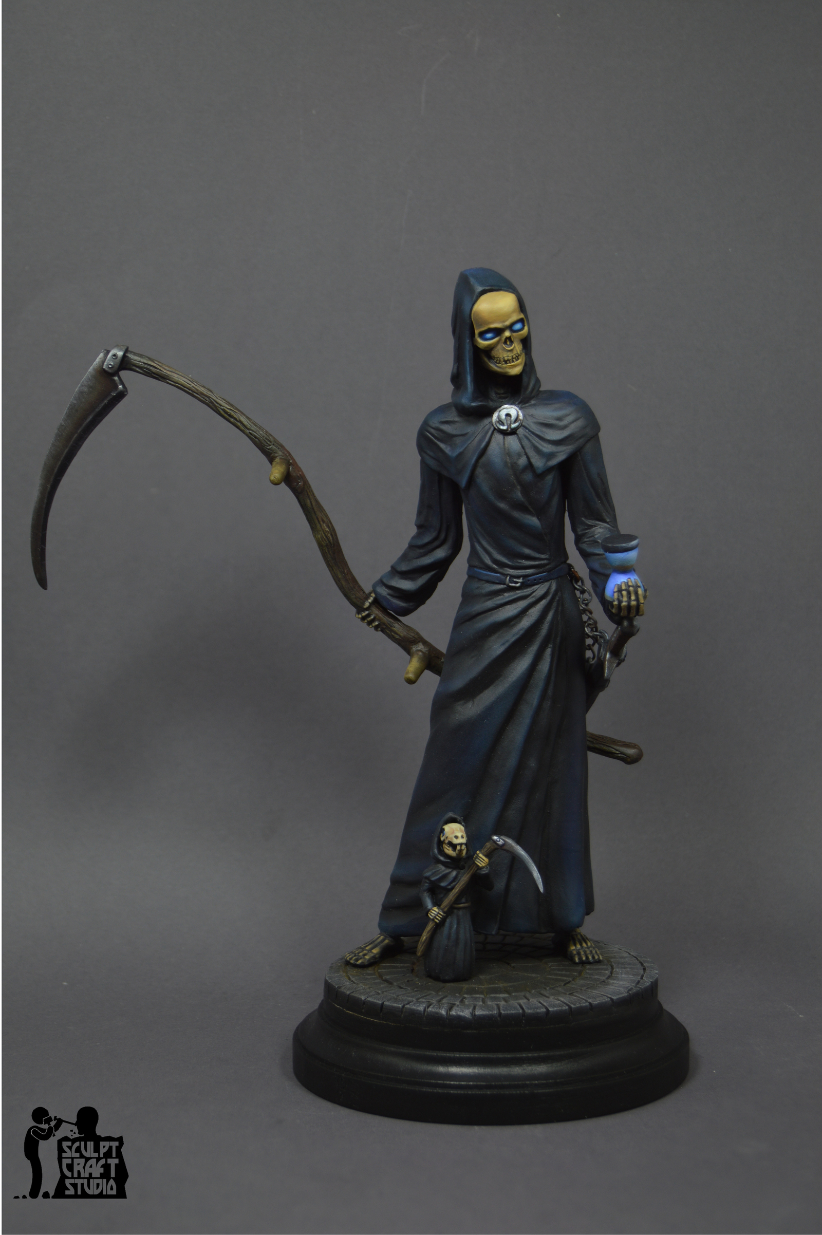 Figurine of Death (based on the work of Terry Pratchett). - My, Terry Pratchett, Flat world, Longpost, Polymer clay, Figurines, Hobby, With your own hands, Creation