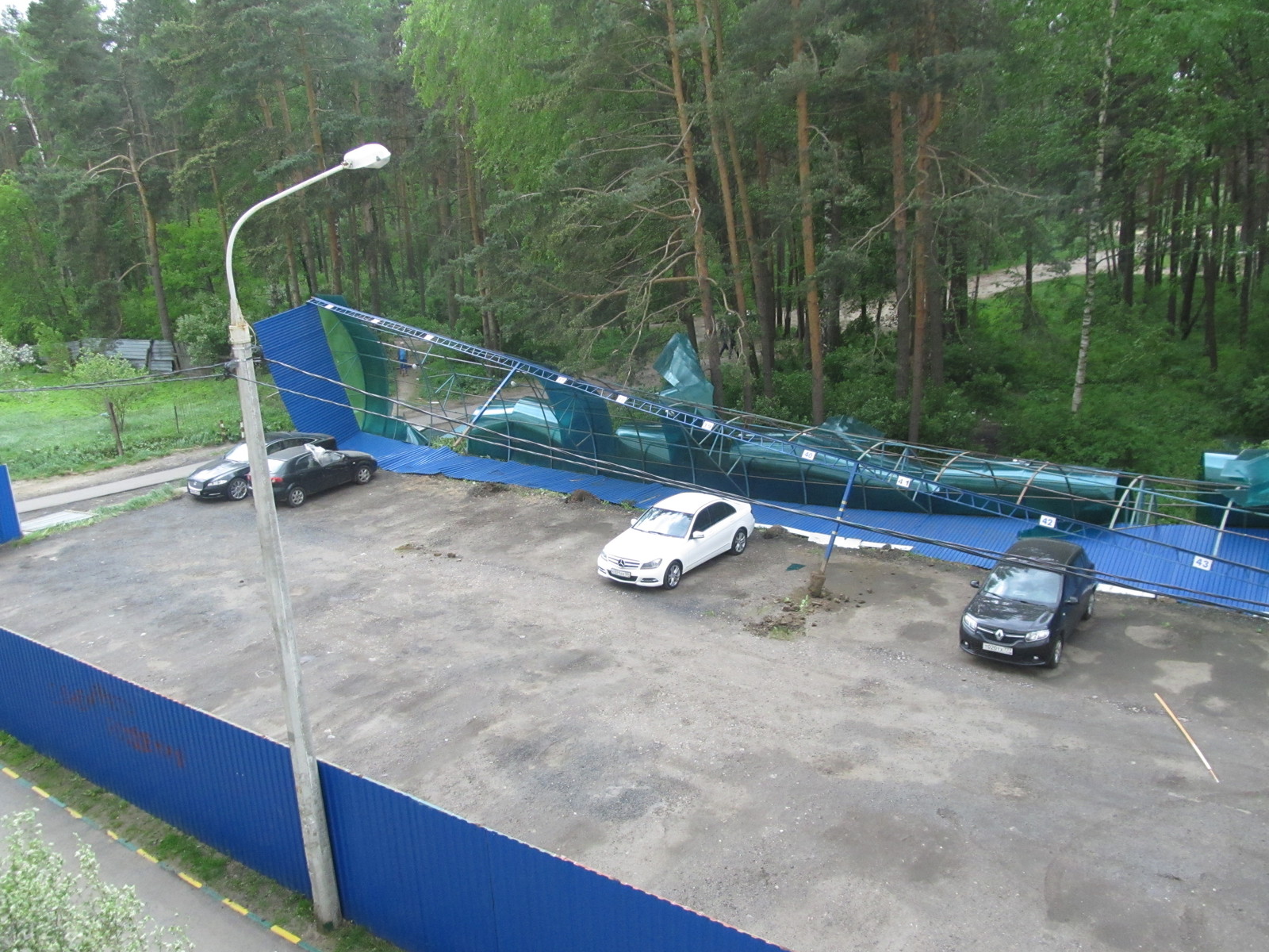 And from our window... Briefly about the weather: - My, Hurricane, Moscow region, Radio amateurs, Weather, Antenna, Longpost