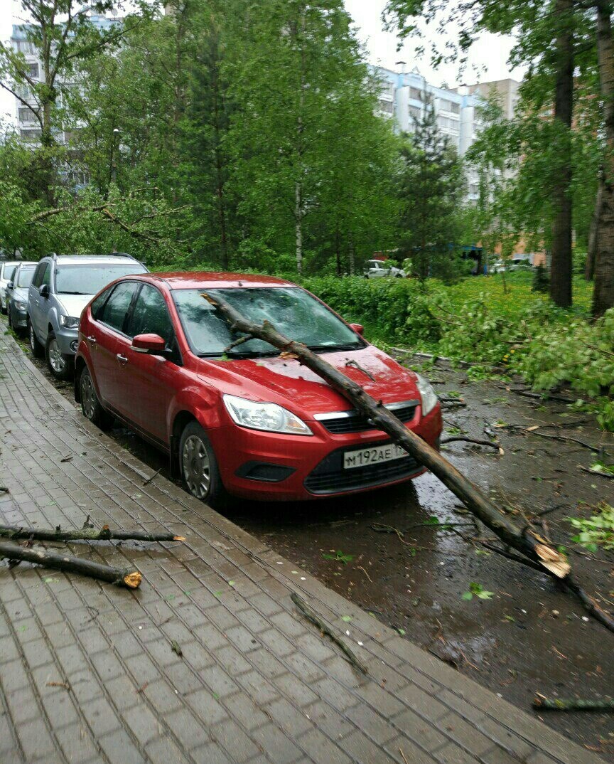 Today's hurricane in Mytishchi - The photo, Thunderstorm, Hurricane, Weather, Longpost