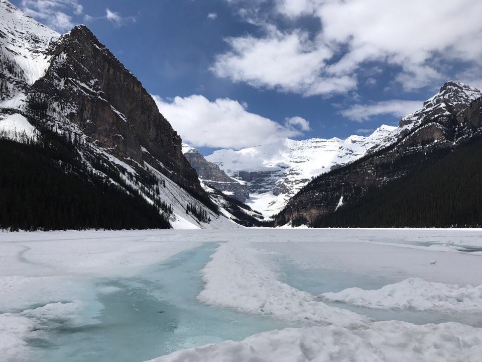 Природа Канады. Городок Лейк Луиз. Понаехали in Canada. - Моё, Путешествия, Туризм, Длиннопост, Канада, Северная Америка, США, Горы, Фотография, Видео