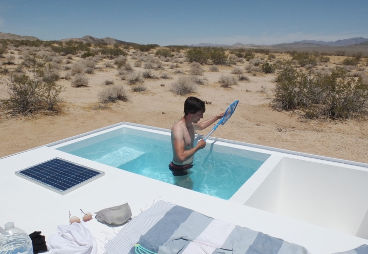 Secret pool in the middle of the Mojave Desert - Swimming pool, Desert, Mojave, Secret, Longpost