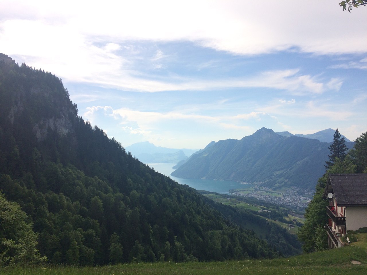 May in Switzerland - My, Switzerland, Retro car, Nature, beauty, Motorists, Europe, Longpost