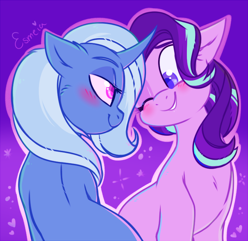 Starxie! - Starlight Glimmer, Trixie, My Little Pony, PonyArt, Шиппинг, MLP Lesbian