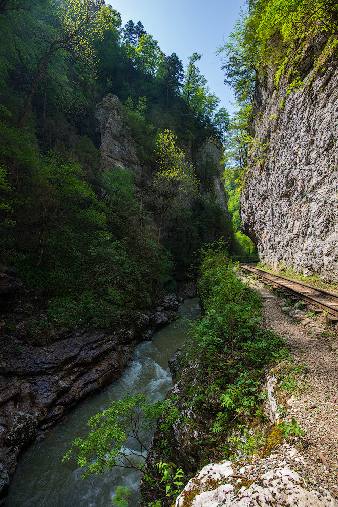 Narrow gauge railway in the Guam Gorge - My, Gorge, Guam gorge, Narrow gauge, , Longpost