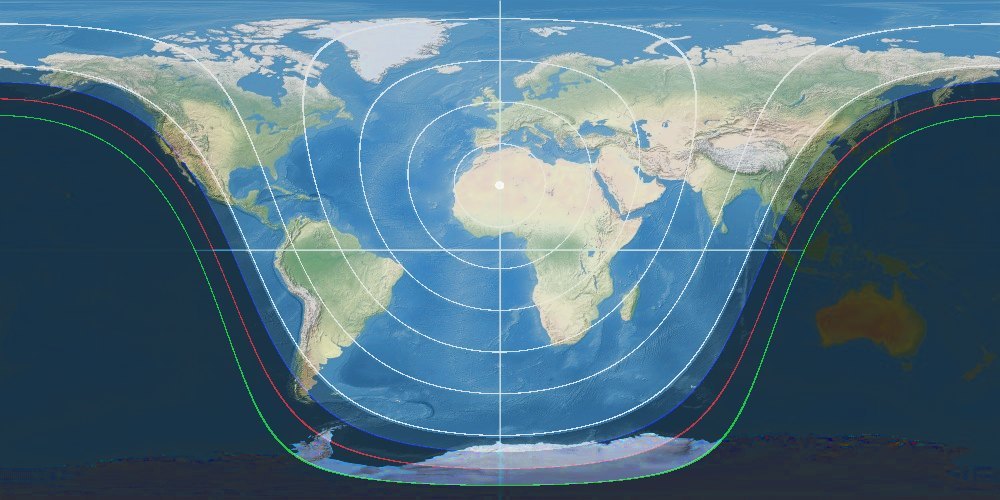 Contours of the height of the sun in different projections, or Where to send a flat earther, if you come across such - My, The sun, Flat land, Educational program, Planet Earth, Longpost