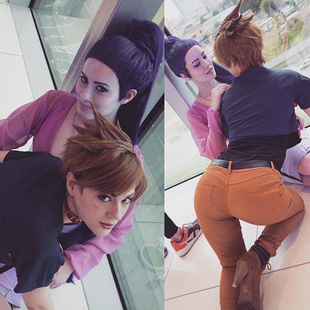 Tracer and widowmaker casual cosplay - Blizzard, Overwatch, Tracer, Widowmaker, Casual, Adamae, Oniksiya sofinikum, Длиннопост