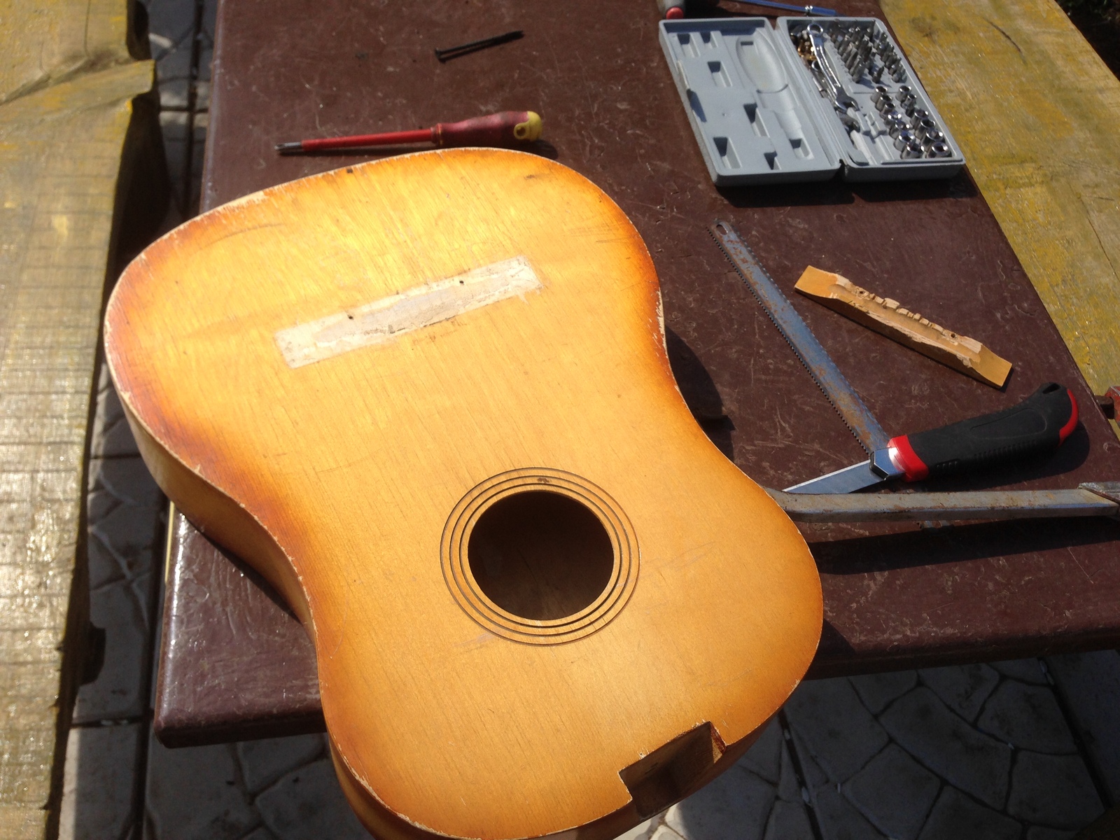 Restoration. Part 2 - My, Guitar, Bridge