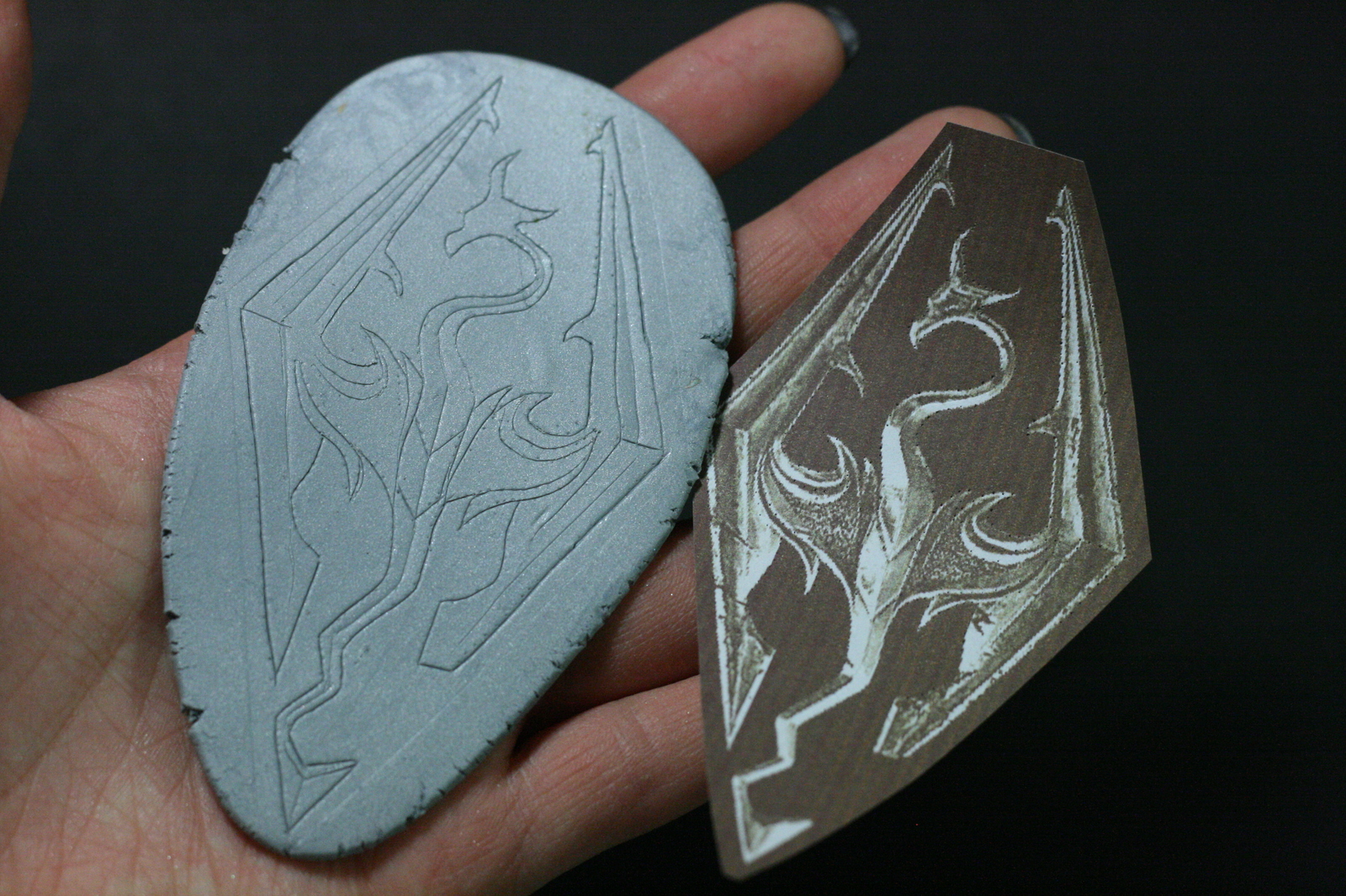 The promised 3 years are waiting or a master class with the Skyrim logo - My, Polymer clay, Skyrim, The elder scrolls, My, Master Class, Longpost