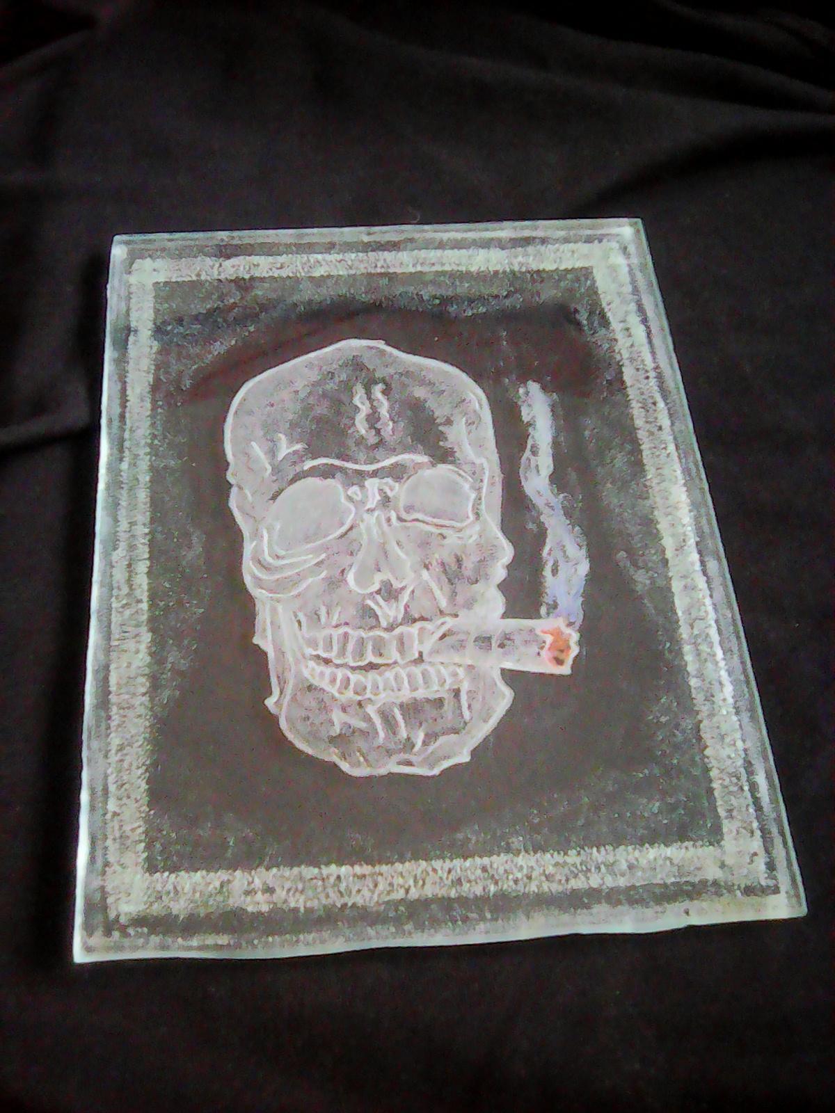 Engraving on glass. - My, Glass engraving, Crafts, Longpost, Engraving