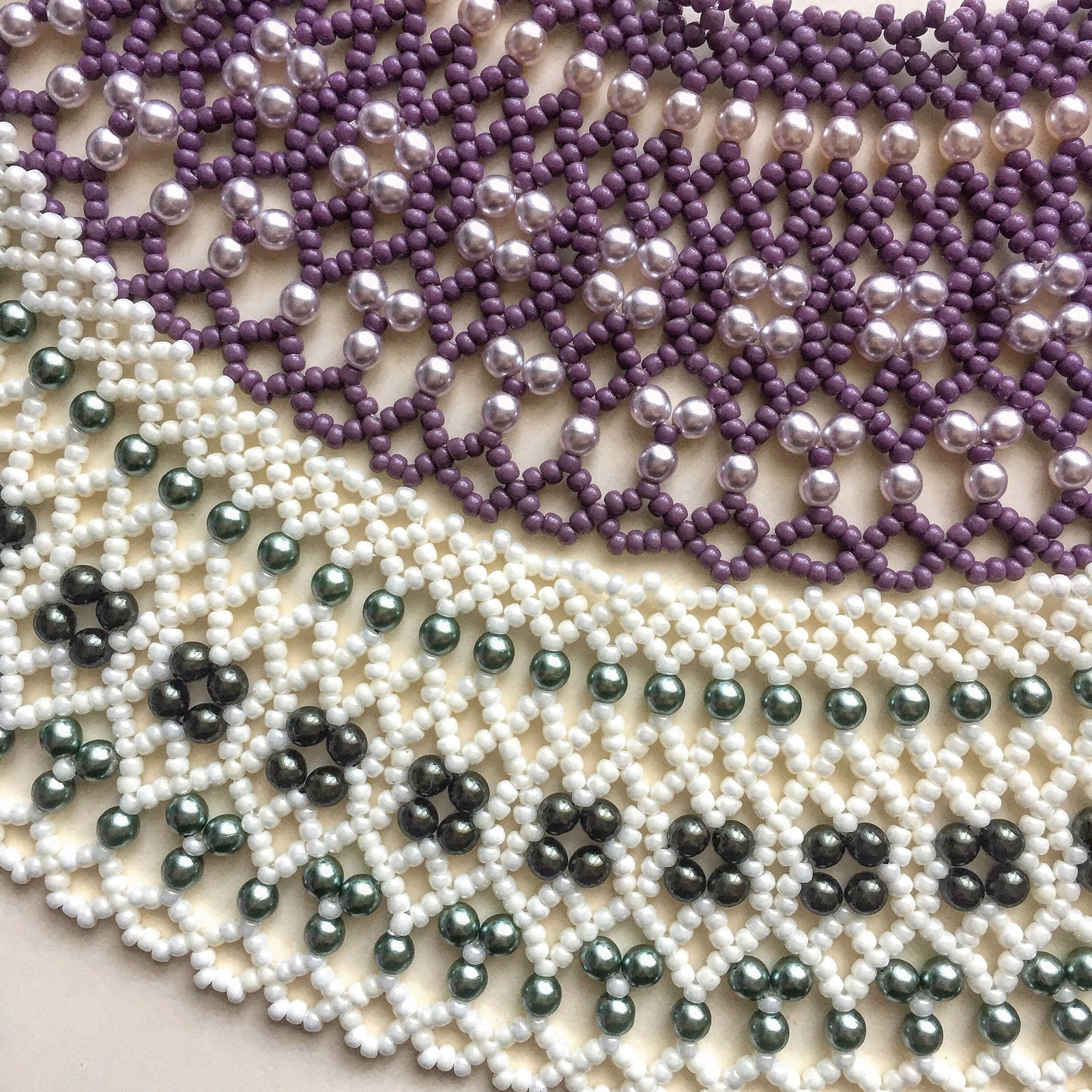 Beaded collars - My, Collar, Beading, Longpost