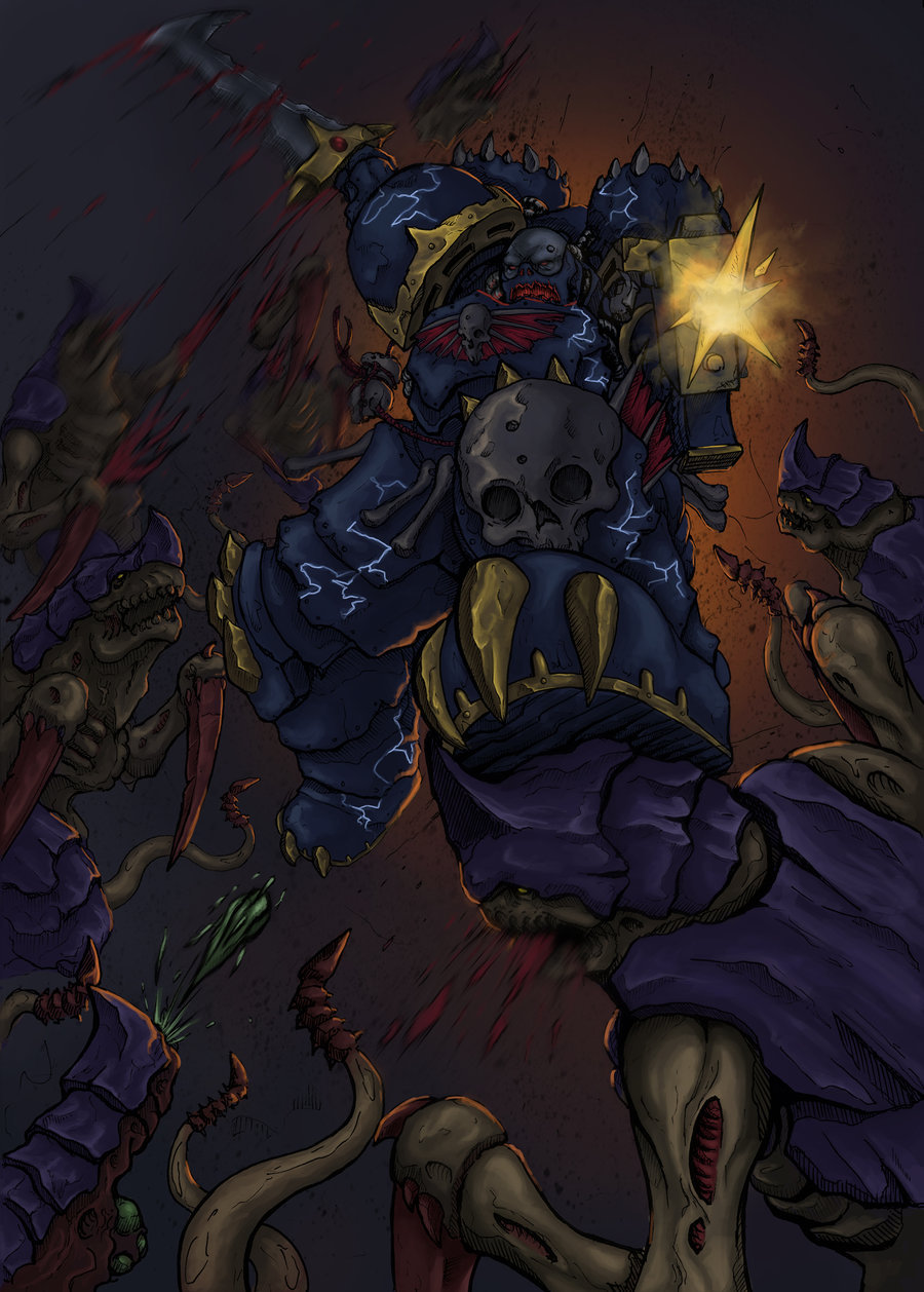 Scions of Konrad Curze - Warhammer 40k, Chaos, , Night lords, Wh Art, Longpost