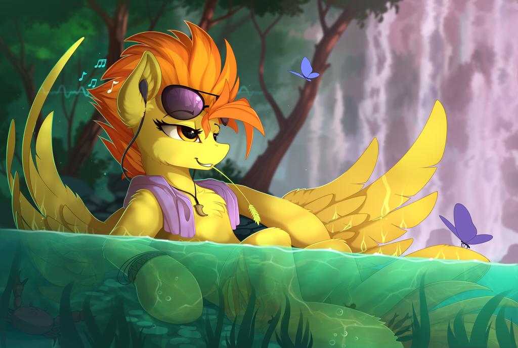 Resting - My little pony, Spitfire, Yakovlev-Vad, Art