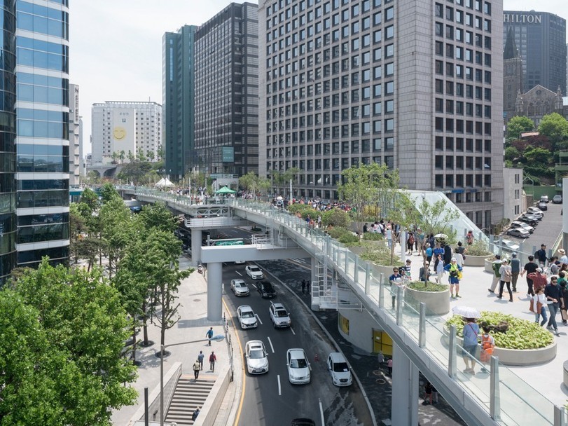 An old car overpass in Seoul has become a public park - South Korea, The park, Constructions, Longpost