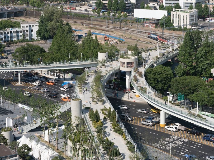 An old car overpass in Seoul has become a public park - South Korea, The park, Constructions, Longpost