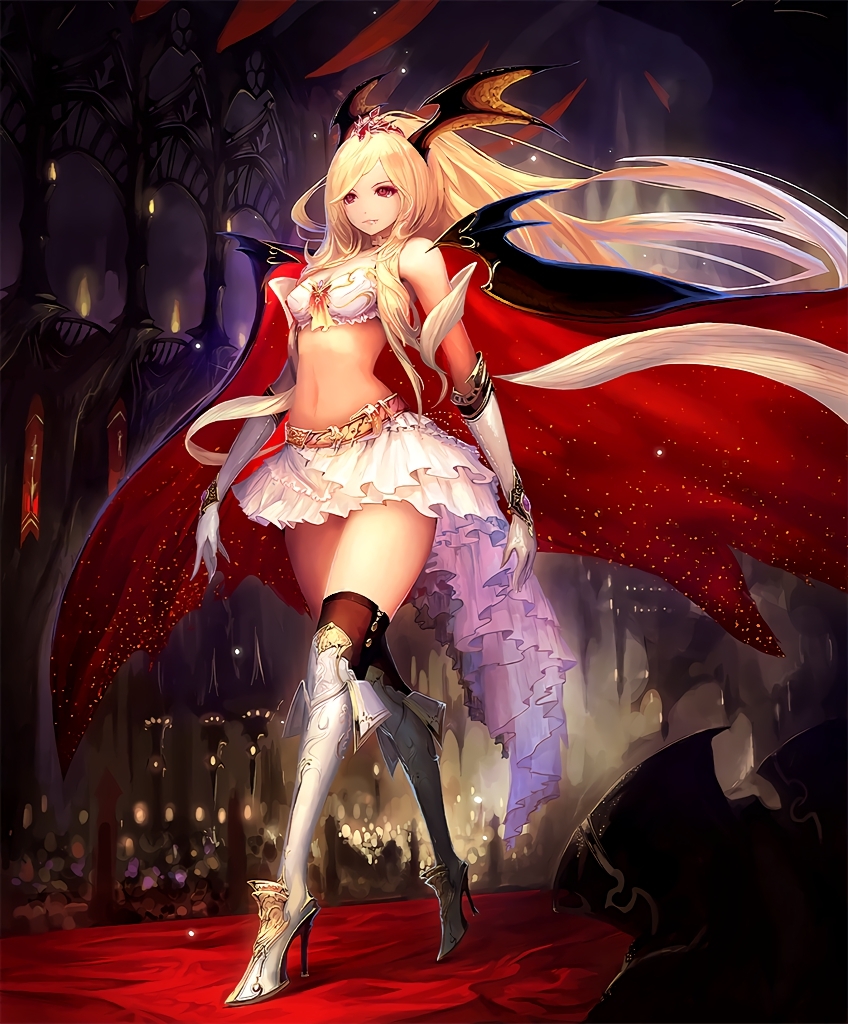 Queen Vampire - Shadowverse, Queen Vampire, Shingeki No Bahamut, Аниме, Anime Art, Длиннопост, Вампиры