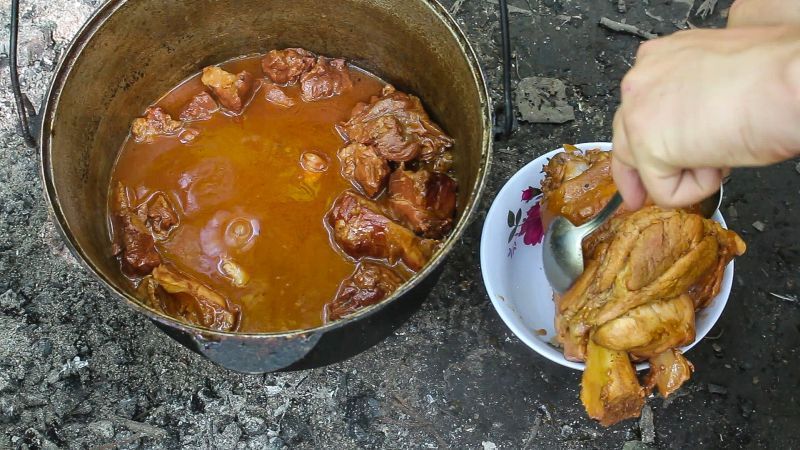 Bograch or Hungarian goulash | Hungarian goulas VKAZANE - My, , Vkazane, Preparation, Recipe, Video recipe, Bograch, Goulash, , Video, Longpost