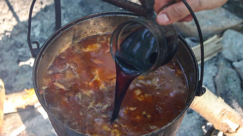 Bograch or Hungarian goulash | Hungarian goulas VKAZANE - My, , Vkazane, Preparation, Recipe, Video recipe, Bograch, Goulash, , Video, Longpost