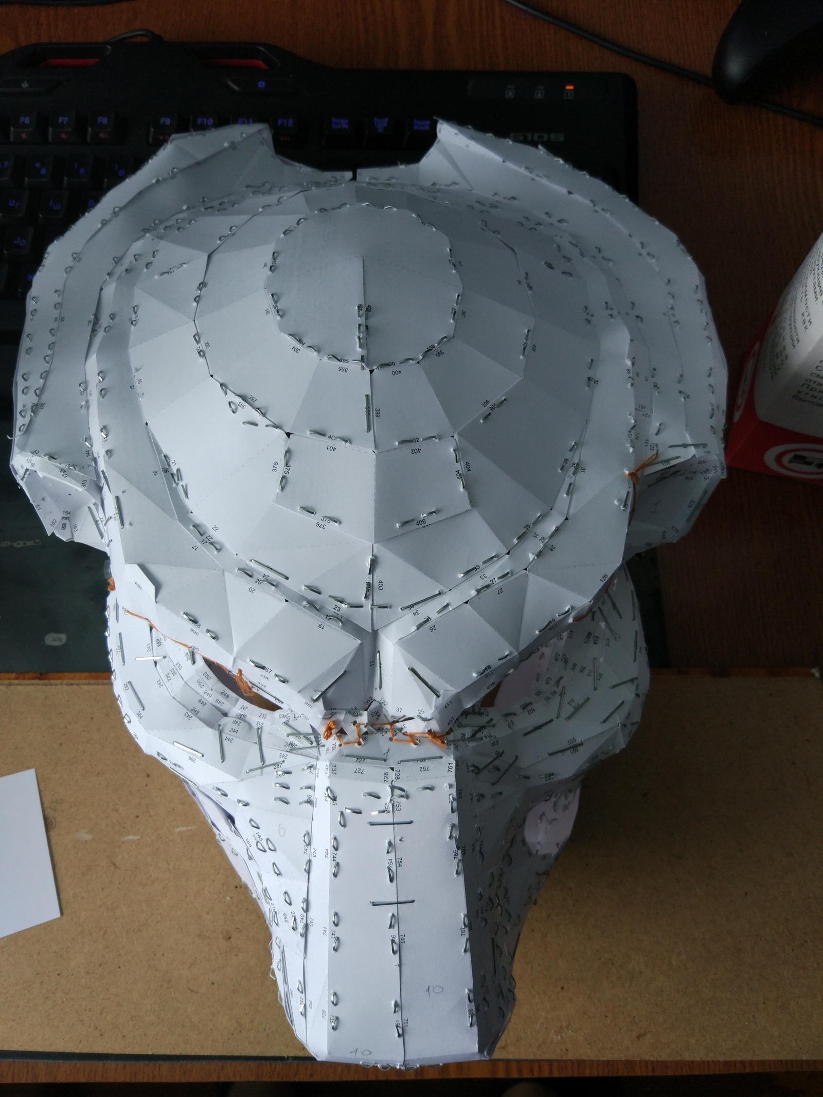 Predator mask (avp requiem) - My, Predator, Mask, Papercraft, Pepakura, Handmade, Longpost, Predator (film)