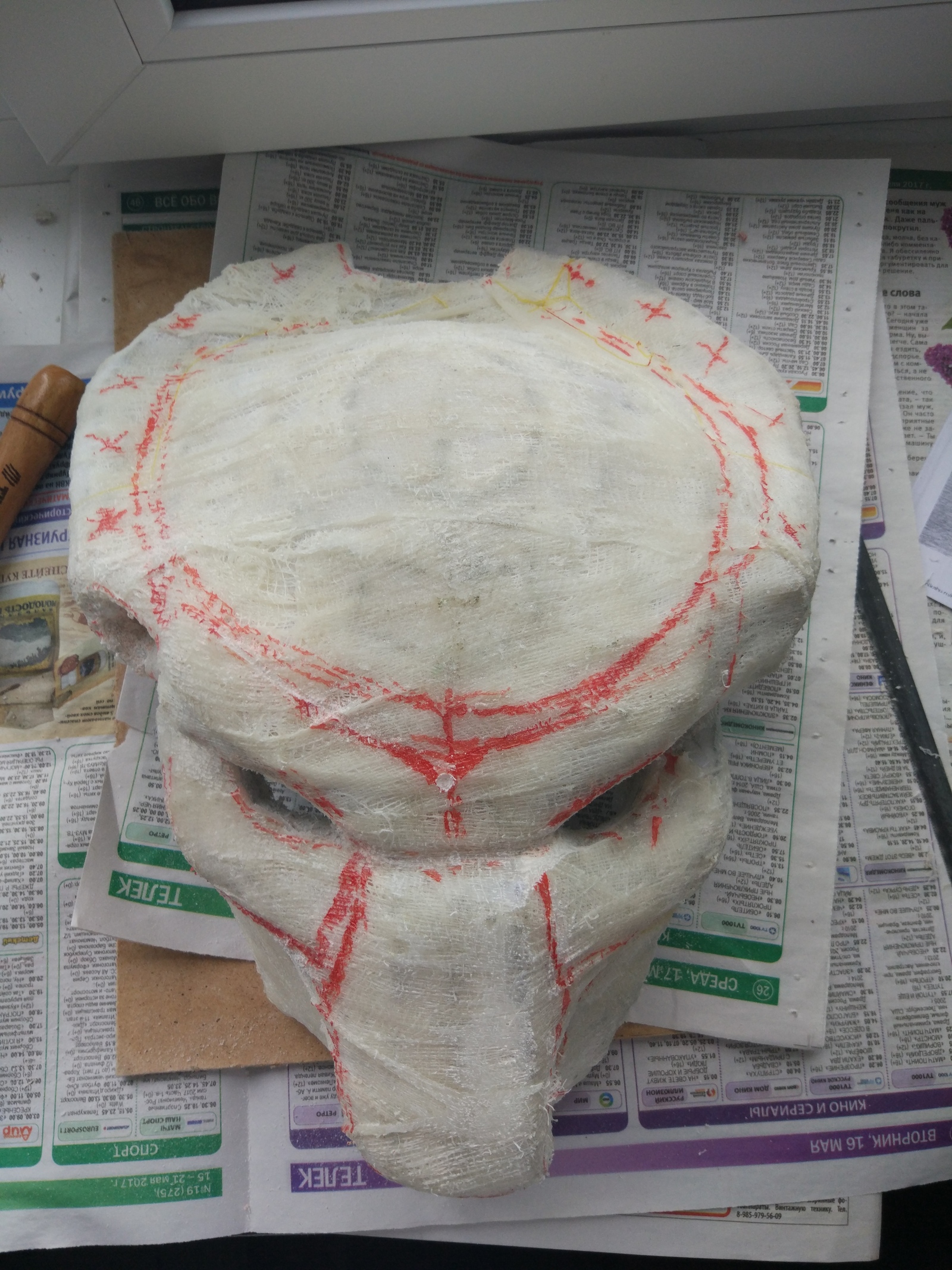 Predator mask (avp requiem) - My, Predator, Mask, Papercraft, Pepakura, Handmade, Longpost, Predator (film)