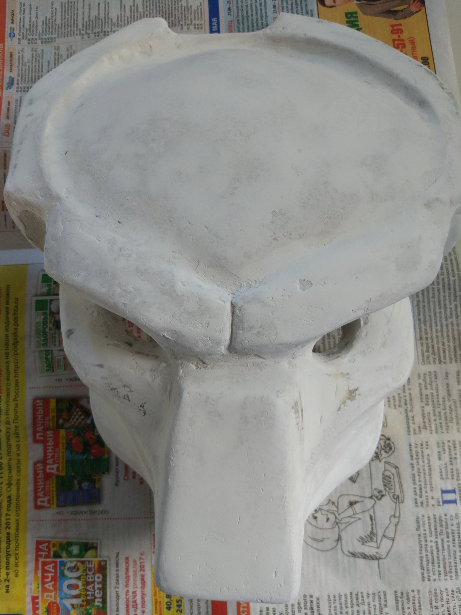 Predator mask (avp requiem) - My, Predator, Mask, Papercraft, Pepakura, Handmade, Longpost, Predator (film)