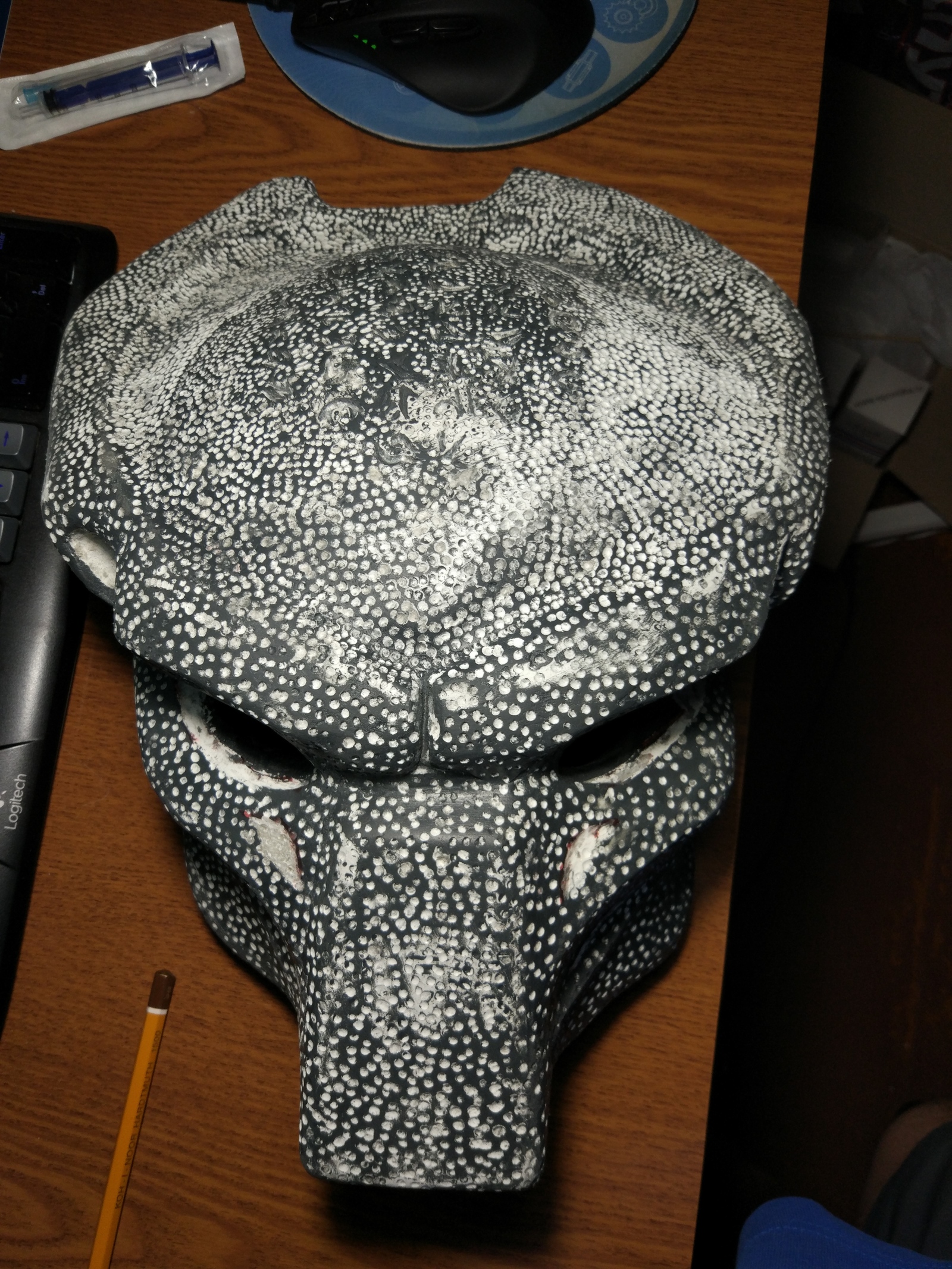 Predator mask (avp requiem) - My, Predator, Mask, Papercraft, Pepakura, Handmade, Longpost, Predator (film)