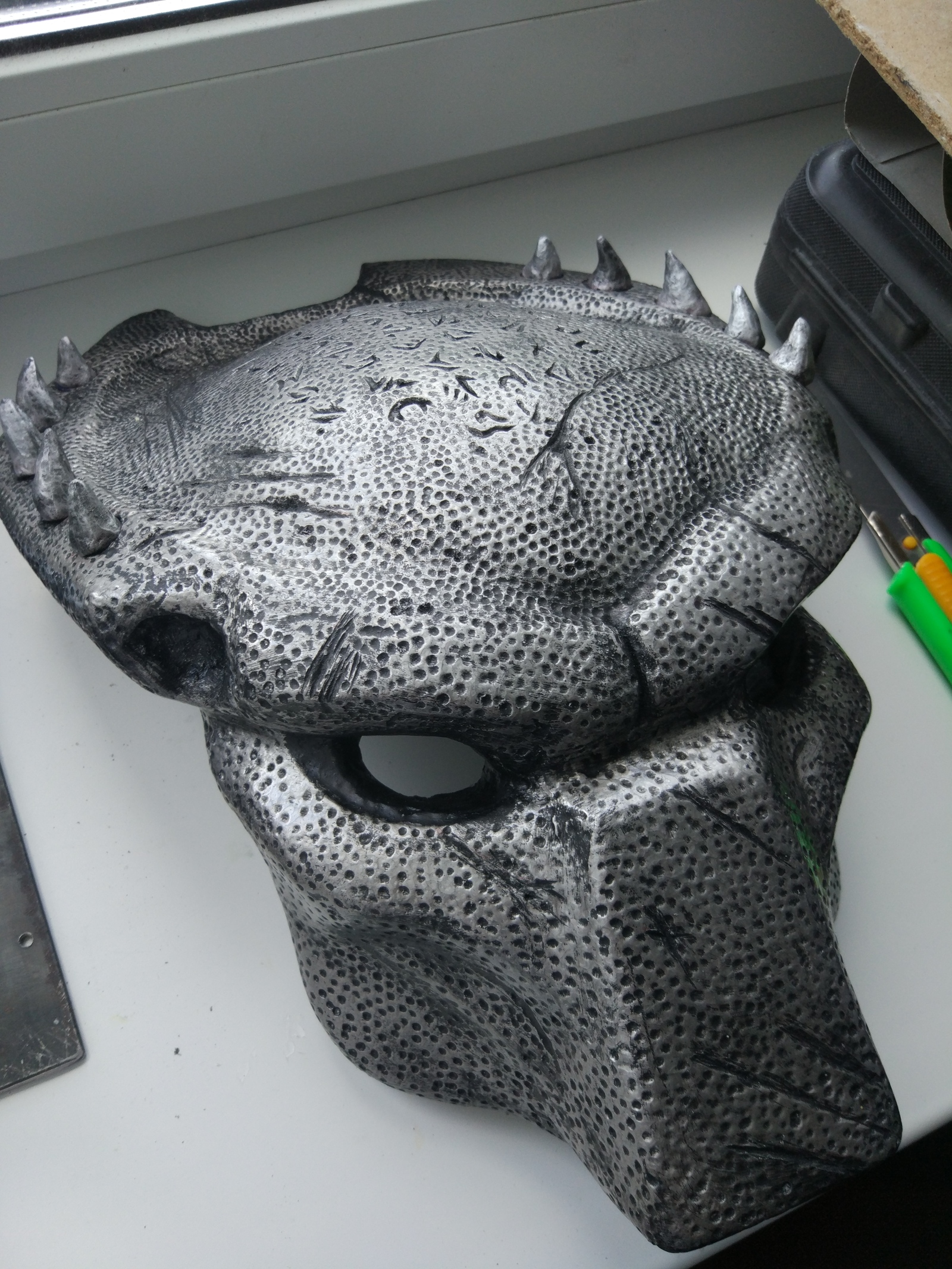 Predator mask (avp requiem) - My, Predator, Mask, Papercraft, Pepakura, Handmade, Longpost, Predator (film)