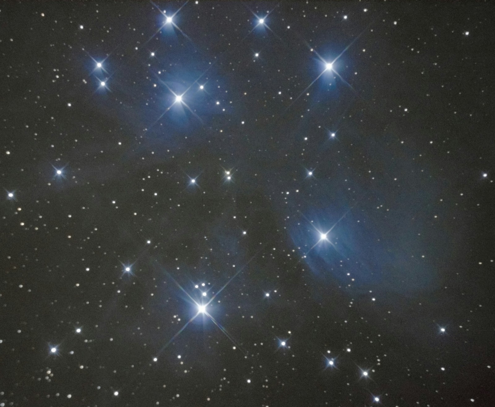 Pleiades - My, Nebula, Astrophoto, Sony, Ussuriysk, The photo, Pleiades, Дальний Восток, Primorsky Krai