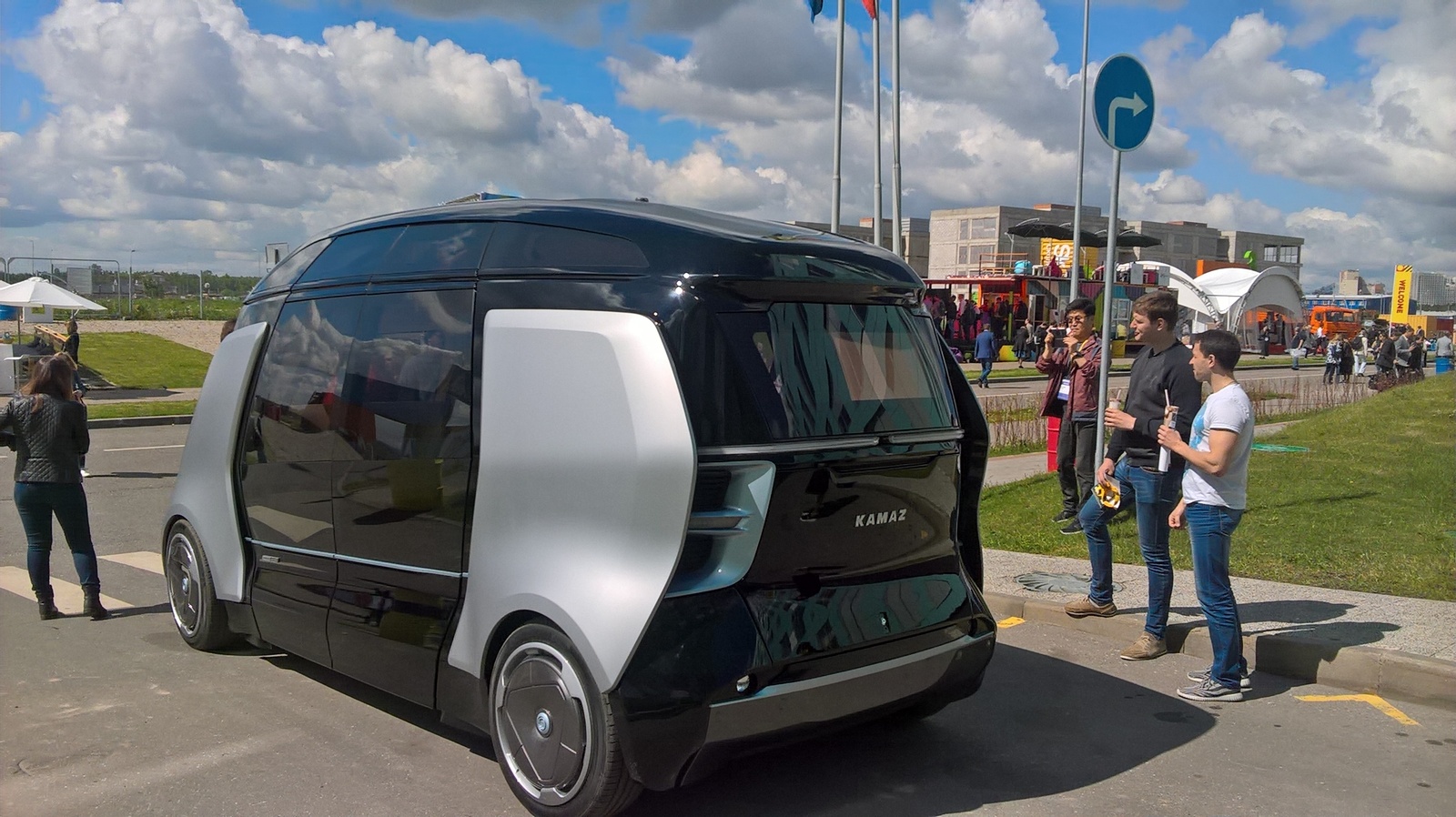 Skolkovo, KAMAZ electric vehicle prototype - My, Kamaz, Skolkovo, Startupvillage, Moscow, Nanotechnology, Startup