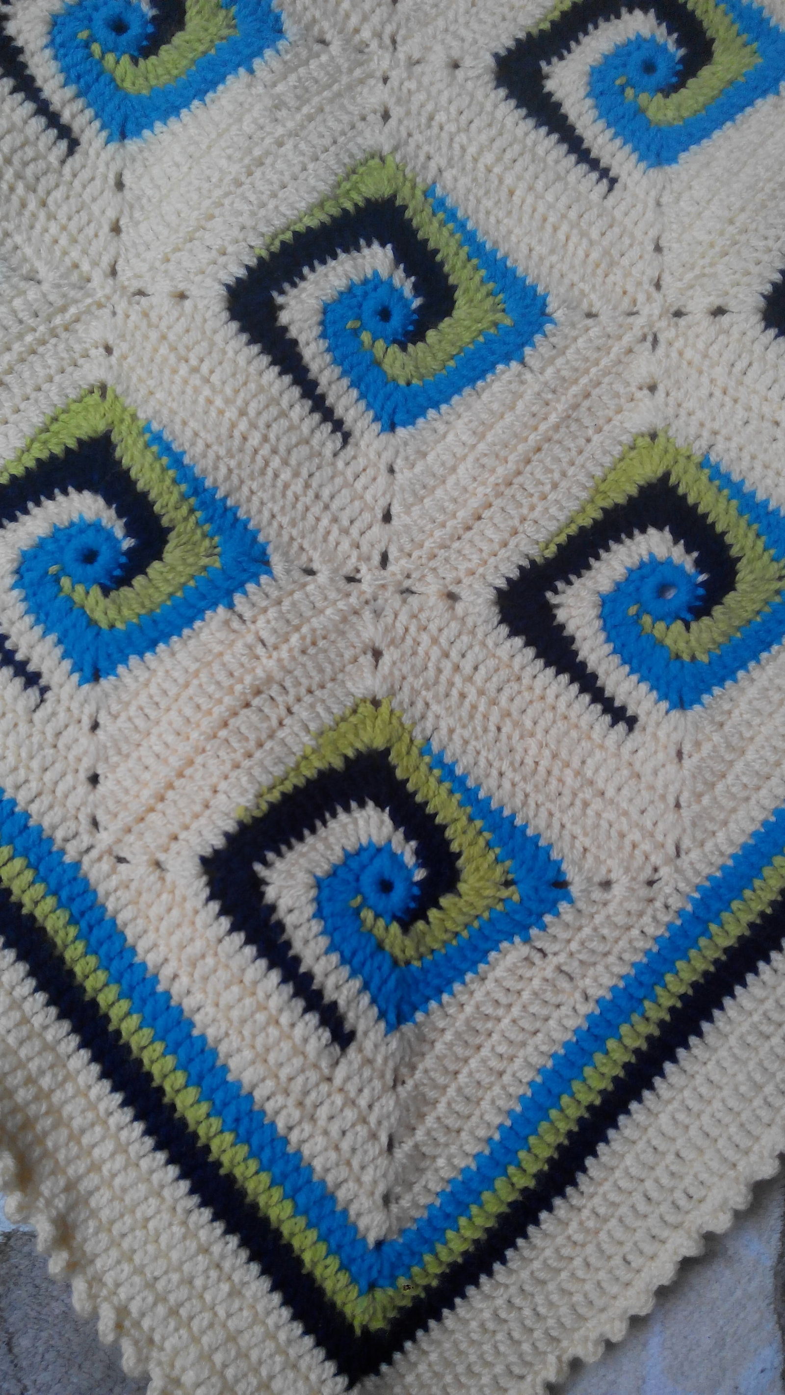 Baby blanket - My, Knitting, Hook, Children, Longpost