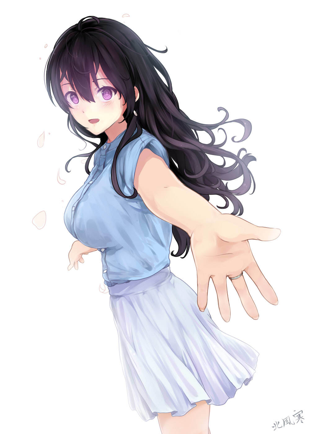 Continuation of the morning post. - Miyaura sanshio, Anime art, Longpost, , Original character