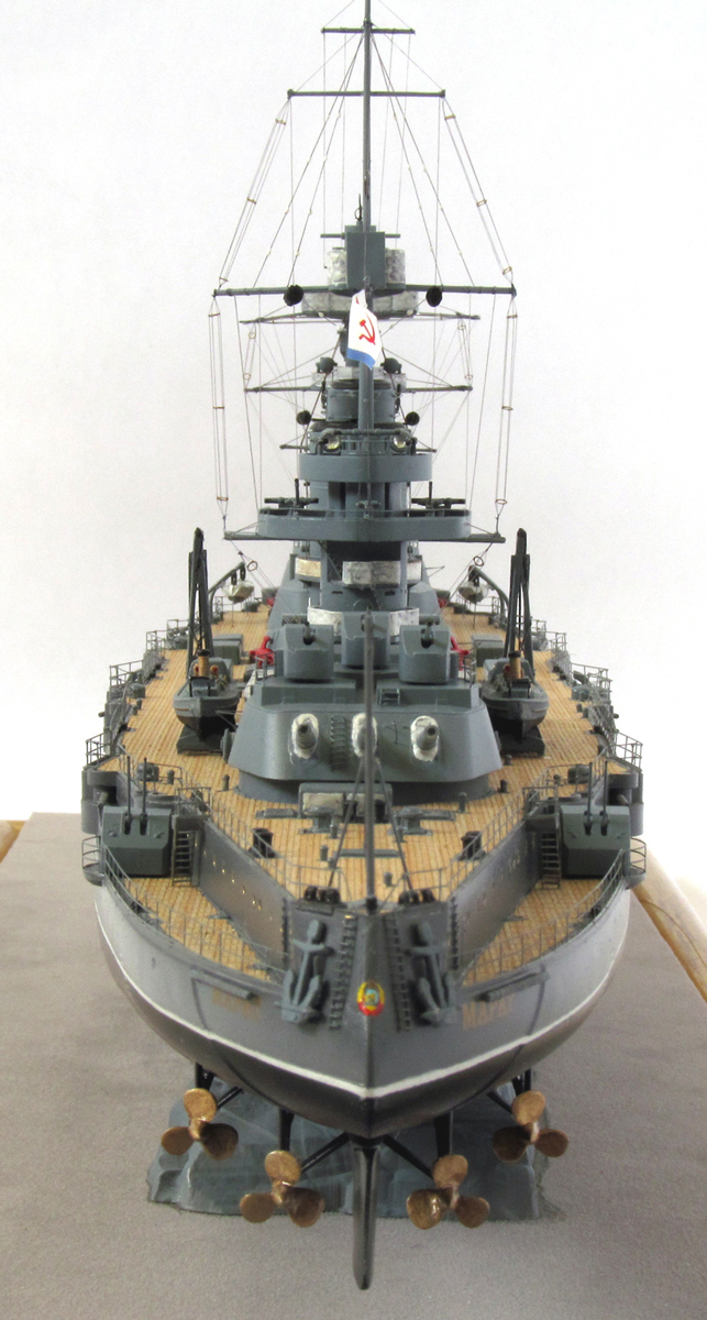 Battleship Marat, 1941, Star, scale 1/350 - My, My, Models, Ship, Battleship, With your own hands, Longpost, Marat