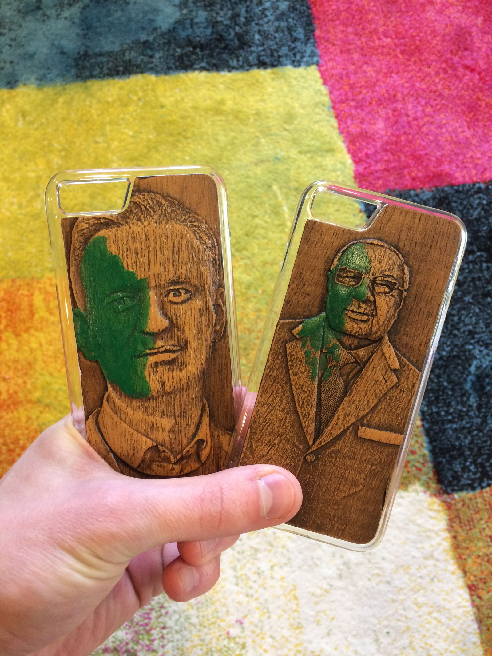 A little green - My, The Gift of Hands, , Case for phone, Alexey Navalny, Alisher Usmanov, Green, Shrek, Politics, Longpost