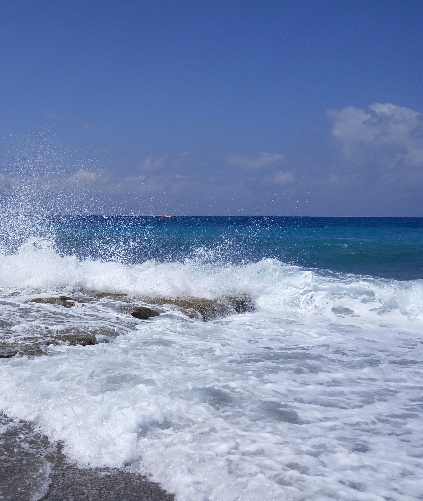 Sea. Mediterranean Sea - My, Sea, Mediterranean Sea, Wave, beauty of nature, Lighthouse, Longpost