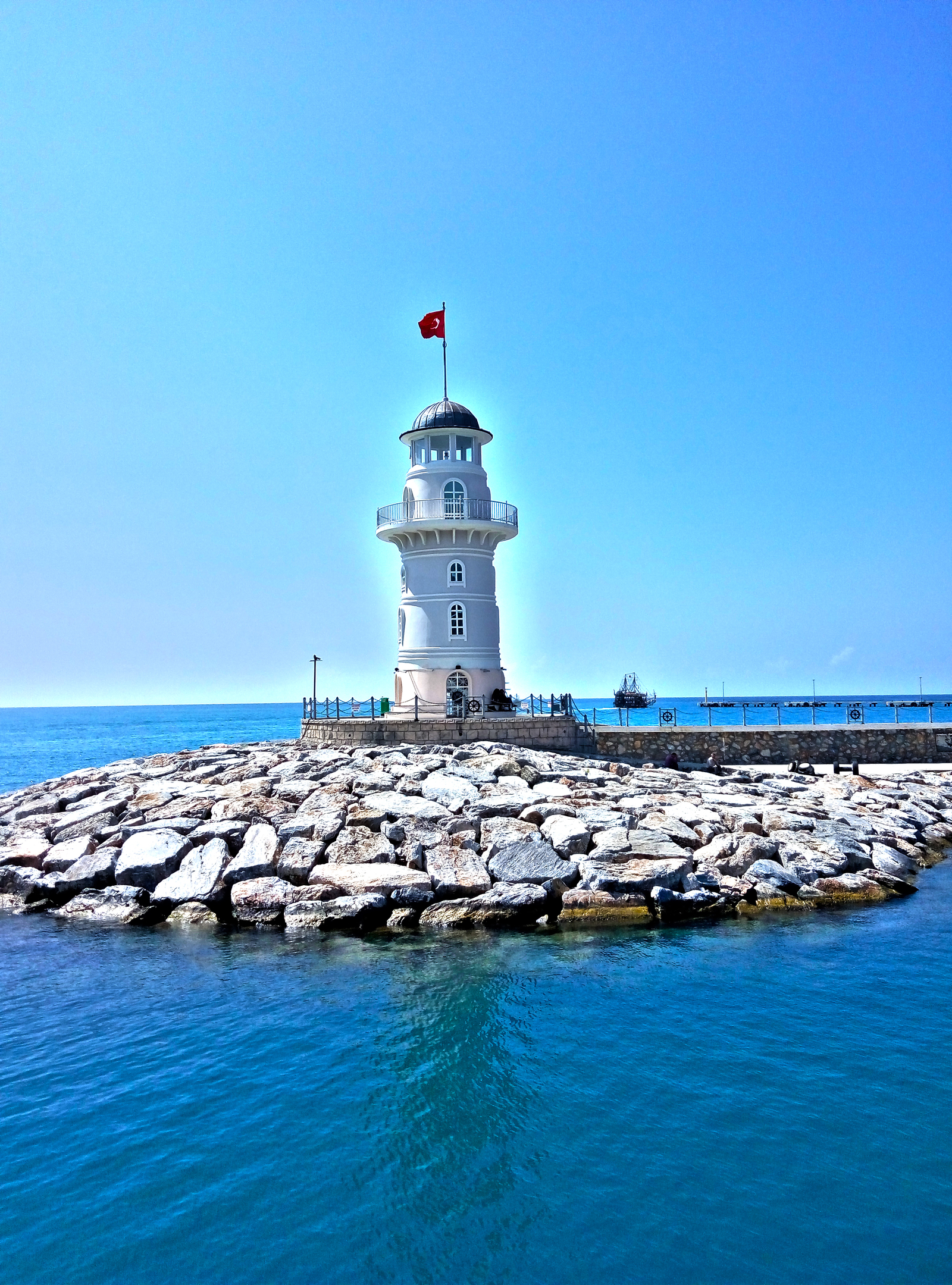 Sea. Mediterranean Sea - My, Sea, Mediterranean Sea, Wave, beauty of nature, Lighthouse, Longpost