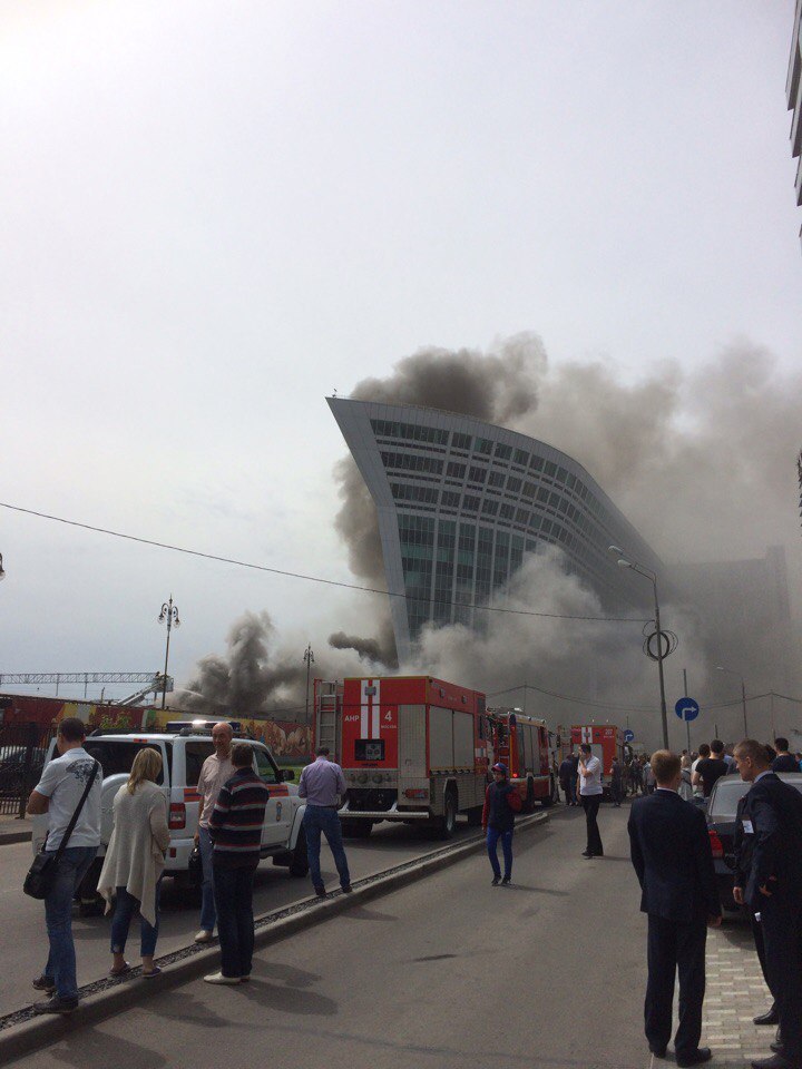 Fire, Moscow, near Kyiv metro station. - Fire, Rgs, Evacuation, Metro, Longpost